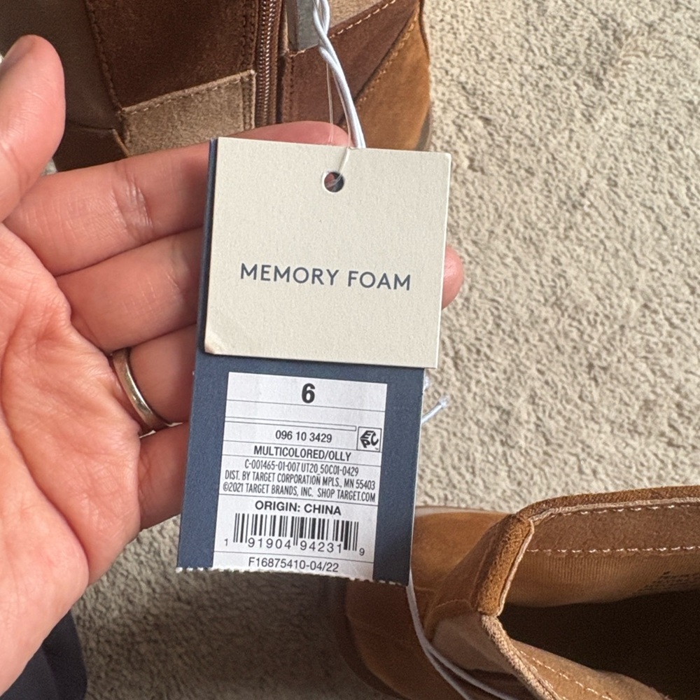 Target Patchwork Suede Platform Ankle Boots - Bro… - image 4